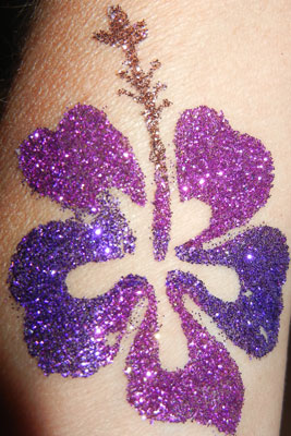 Glitter Tattoo - Flower